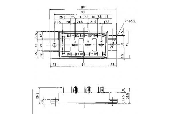 IGBT Power Module 6DI30MS-050A POWER TRANSISTOR MODULE FUJITSU IGBT Power Module