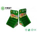 Custom Made Portable 4C Offest Printing Cardboard Recycled Paper Counter Display Stand for sale