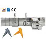 7kg / Hour Ice Cream Cone Production Line Biscuit Making Machine 47 Cast Iron Baking Templates for sale
