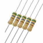 100M 1/4W 1/2W 1W High Resistance Carbon Film Resistor Power Lighting Fixed Resistor for sale
