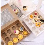 Customized Recycled Cake Packaging box with clear window for sale