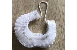 China Machine Made Custom Beard Nets Personal Logo Printing With Elasticated Clip supplier