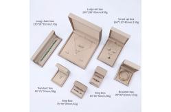 China Custom Logo Nobel Sleek PU Leather Jewelry Packaging Box With Soft Velvet Lining supplier