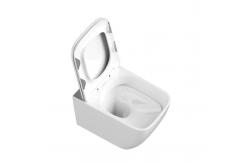 China Contemporary Ceramic Wall Hung Toilet Easy Cleaning With Concealed Cistern supplier