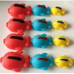 Rubber Natural Rubber Baby Toys ,Sea Creature Bath Toys With Magnetic Connectors for sale