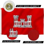 Water Resistant US Army Corps Of Engineers Flag 3x5 Feet Knitted Polyester for sale