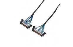 China LCD Notebook Computer Coaxial Cable Assembly Customized 20pin 30pin LVDS supplier