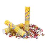 Gold Metallic Foil Streamer Party Confetti Cannon 20cm Disposable