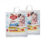 Baby Diaper Tote Double PE Gusset Bag Packaging Disposable With Custom Printed for sale