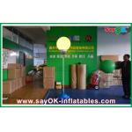 2m Dia Nylon Cloth Inflatable Led Lighting Ball Decoration With White Stand for sale