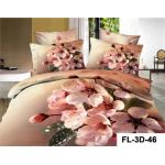 3D Reactive Printed Sheet Set 200TC Bedsheet