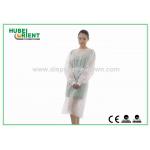with Knitted Wrist PP PE Disposable Use Isolation Gowns Water Resistant For Hospital for sale