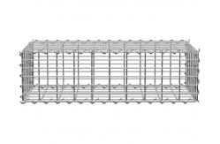 China 1x1x0.5m 2x1x1m Galvanized Welded Mesh Gabion Box , Gabion Stone Cage Retaining Wall supplier