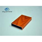 Office Building Wood Grain Aluminum Profiles Shapes GB/75237-2008 for sale