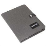 OEM PU Leather Notebook Wireless Charger Power Bank Diary With Stand