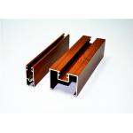Custom Wood Grain Aluminium Door And Window Profiles Supporting Powder Coating / Polishing for sale