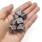 Tabletop Game Metal RPG Dice  Neat Sharp Edges Liqui Role Playing Dice Games