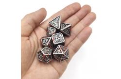 China Tabletop Game Metal RPG Dice  Neat Sharp Edges Liqui Role Playing Dice Games supplier