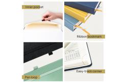 China 2024 Hardcover Academic Planner Weekly Monthly Page Layout Expense Pages supplier
