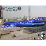 Bule 10m Inflatable Water Pool , Round Inflatable Pool For Water Park