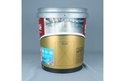China 20 Liter Gray Plastic Paint Bucket With Pour Spout And Lid supplier