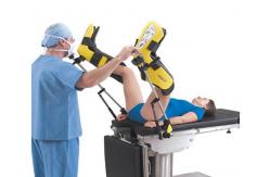 China Operating Table Pneumatic Driving Stirrup Leg Holder Operating Table Accessories supplier