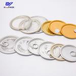 Smooth Surface Aluminum Easy Open Lid 307 401 Size For Tin Can Packaging for sale