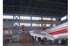 China Large Span Structurel Steel Airplane Hangars With Frame Use Life 50 Years supplier
