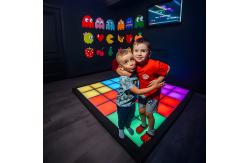 China Interactive Floor Tiles LED Jumping Grid Interactive Game For Entertainment supplier