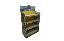 China Advertising Cardboard Counter Display Flooring Racking POP Store Shelf Display supplier