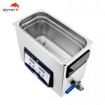 6 Liters Dental Ultrasonic Cleaner Stainless Steel Basket 40KHz With Drain Valve for sale