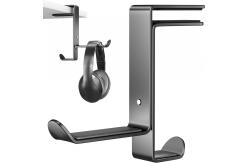China Powder Coated Multifunctional Headphone Stand with Custom Logo and Adjustable Stand supplier