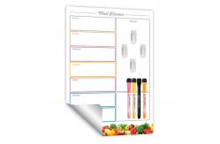 China Soft  Whiteboard Sheets Reusable Calendar Planner Self Sticky Weekly Planner 17x11'' 17x13'' supplier