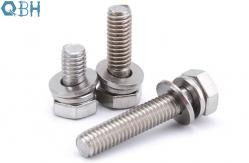 China Combination Screw Hexagon Head Bolt Stainless Steel 304 316 Single Coil supplier