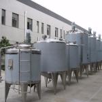 Syrups Mixing / Blending Water Jacketed Tank SUS304 Cylindrical Shape For Food Industries for sale
