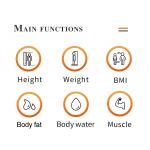 Ultrasonic Smart Body Fat Analyzer Scale Height Weight 205cm for sale