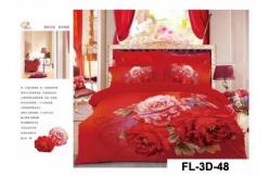 China 3D Reactive Printed Sheet Set 200TC Bedsheet supplier