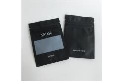 China Matte Finish Customized Plastic Pouches Plastic Jewelry Packaging Bags With Clear Window supplier