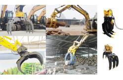 China OEM Hydraulic Rotating Grapple For 1-55 Tons Excavator supplier