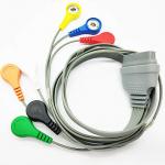 Compatible EDAN Holter ECG Cable 16 Pin Connector 7 Leads For Patient for sale