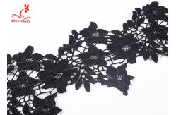 China Elegant Flower Patern Water Soluble Lace Trim Embroidery For Prom Dress Lace supplier