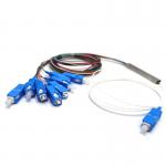 Low Insertion Loss SC UPC Fiber Optic PLC Splitter 1x8 for sale