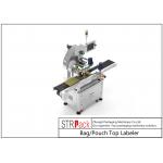 Servo Control System Bag / Pouch Top Labeler Self Adhesive Sticker