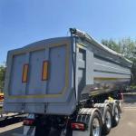 35 Cubic Meter U Shape 60 Tons Hydraulic Rear Unloading Heavy Duty Dump Truck Trailer for sale