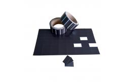 China Custom Size Black Adhesive Magnetic Sheet Precut Magnetic Adhesive Tape supplier
