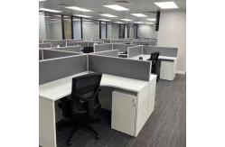 China Grey Modular 2 4 6 Seat Office Workstation Cubicle For Staff supplier