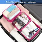 Waterproof Pink Durable Soft Cosmetic Toiletry Bags With Zipper for sale