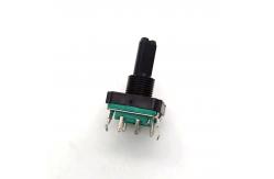 China Home Appliance EC16 Rotary Encoder With Led Indicator 100ohm Black supplier