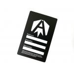 0.3mm Thickness Metal Label Plates Laser Cut Engraved Matte Black Stainless Steel Metal Tag for sale
