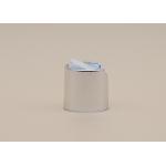 Silver Color Aluminum Disk Top Cap , Shampoo Bottle Cap Customized Color for sale